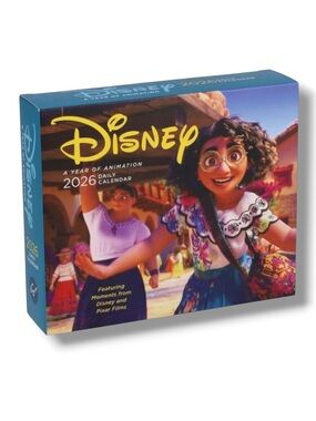Disney A Year of Animation 2026 Desk Calendar NIB